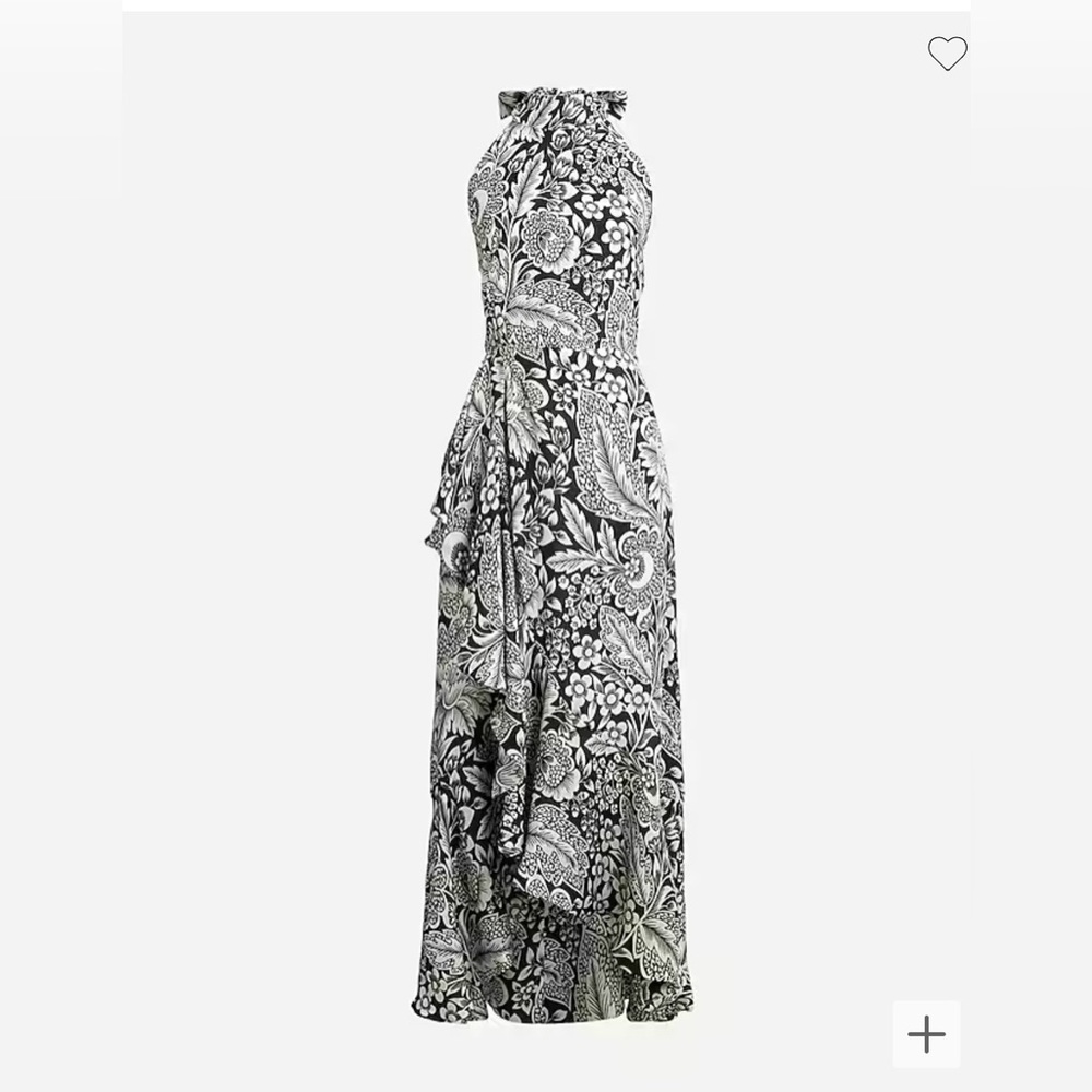 J.crew halter floral dress sz 4